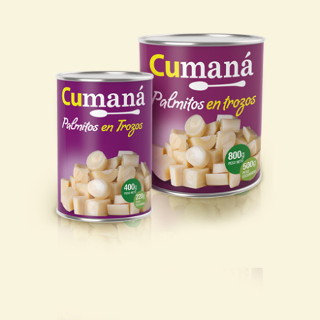 Palmitos trozo Cumana x 396gr
