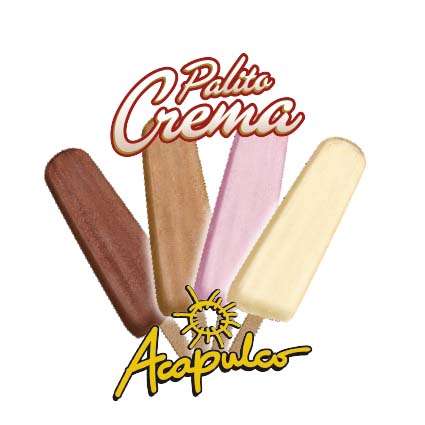 1307 - PALITO CREMA  ACAPULCO DUL-FRUT X 40 U